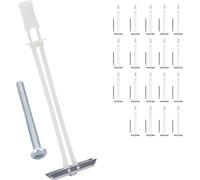 Heavy Duty Drywall Anchor Bolts with 1/4"-20 Fastener Suitable for TV Mounting Hollow Wall Anchor Bolt Screw Kit Supports Up to 270 lbs Each on 1/2 Inch Drywall Pack of 20