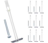 Heavy Duty Drywall Anchor Bolts with 1/4"-20 Fastener Suitable for TV Mounting Hollow Wall Anchor Bolt Screw Kit Supports Up to 270 lbs Each on 1/2 Inch Drywall Pack of 10