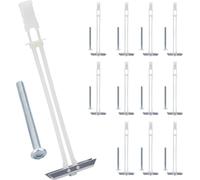 Heavy Duty Drywall Anchor Bolts with 1/4"-20 Fastener Suitable for TV Mounting Hollow Wall Anchor Bolt Screw Kit Supports Up to 270 lbs Each on 1/2 Inch Drywall Pack of 12