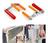 Heavy-Duty Drywall Carrier for Plasterboard Panels - 115 Kg Load Capacity 55 Millimeter Max Opening Variable Angle Anti-Slip Rubber-gripped Handle - 2-Pack