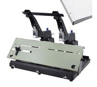 Heavy Duty Dual Head Stapler for Office & School, Manual Binding Machine, Flat/Saddle Mode, 60 Sheet Max Capacity, Adjustable Binding Depth 0-10mm