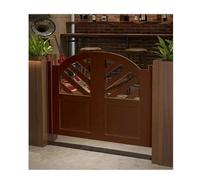 Heavy Duty Dual Swing Door with Premium Hinges 180° Rotation Low Noise Self-Closing Partition D oor，Louvered Dutch Do or for Hallway, Pub, Shop & Barn(B,W110xH90cm(43.30x35.43in))