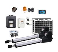 Heavy Duty Dual Wing Electric Swing Gate Opener Kit Auto Dual Gate Motor Complete Hardware Kit for Swing, Driveway, Fence Residential, Commercial(KIT J)