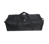 Heavy Duty Duffle Bag Large Capacity Rucksack, Thickened Oxford Fabric Waterproof Travel Backpack for Camping Hiking Moving, Side Zipper Lock Hole, Black(150L 110 * 40 * 34cm)