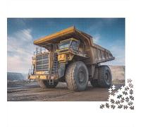 Heavy Duty Dump Truck 1000-Piece Puzzle for Adults, 70x50cm/1000pcs; for A Quiet Evening Project at Home; Smooth White Card with Reduced Dust