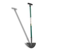 Heavy Duty Edging Knife, Half Moon Lawn Edger with Soft T-Grip, Half Moon Lawn Edging Tool for Garden, Boarder Edger Design Edge Trimmer with Head Step for Garden