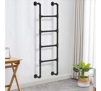 Heavy Duty Egress Ladder, Wrought Iron Multi-Purpose Metal Ladder for Loft, Attic, Bunk Bed, RV Climbing