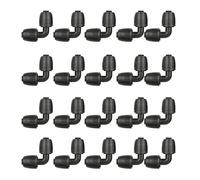 Heavy Duty Elbow Pipe Connectors 20pc Set Water Saving Joints for Agricultural & Greenhouses Irrigation Systems Garden Irrigation Connectors