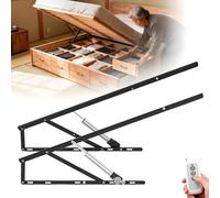 Heavy Duty Electric Bed Lift Mechanism with Remote Control, Gas Spring System for Storage Beds, Automatic Lifting Kit, 600kg Capacity, DIY Furniture Hardware