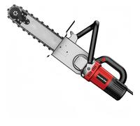 Heavy-Duty Electric Diamond Concrete Chain Saw,7500rpm Professional Wall Cutter with Water-Cooled Wet Cutting,Anti-Vibration Handle & Dust Suppression for Pavement Masonry Cutting,CuttingDepth48CM
