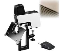 Heavy Duty Electric Saddle Stapler with 1-9 Step Force Adjustment, Binds 20-50 Sheets, 0-102 mm Depth, Compatible with 66/6 and 66/8 Staples