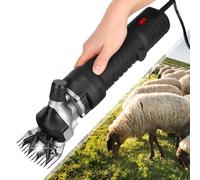 Heavy Duty Electric Sheep Shears, 690W 6-Speed Adjustable Animal Clipper with 13-Tooth High Carbon Steel Blade for Grooming Sheep, Goats, Horses, Alpacas,Black