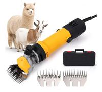 Heavy Duty Electric Sheep Shears,850w Pure Copper Motor,6 Speed Sheep Clippers with 3m Cord and 2 Blades for Farm,Ranch,Wool Processing