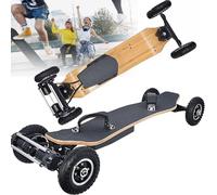 Heavy Duty Electric Skateboard with Remote Control, Professional Longboard for Adults, All Terrain Off-Road Skateboard,Foot Strap, Maximum Speed 40 Km/H, 30°Climbing,4 Adjustable Speeds