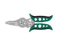 Heavy Duty Electrical Wire Stripper and Crimping Pliers with Precise Crimping Function, Integrated Wire Winding Feature, and Hex Screw Wrench Handle for Use