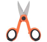 Heavy Duty Electrician Scissors, Stainless Steel Professional Electrical Shears for Industrial Stripping, Cutting Telecom Cable, Wire