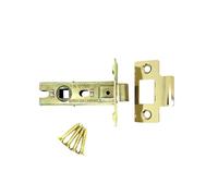 Heavy Duty Electro Brass 2.5 Inch (63mm) Fire Rated CE Approved Bolt Through Tubular Latch Wooden Door Security for Internal and External Doors