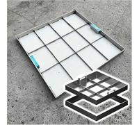 Heavy Duty Embedded Sewer Cleanout Cover for Yard and Driveway, Invisible Sealed Waterproof Solution for Septic Tank and Catch Basin