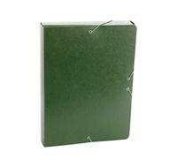 Heavy Duty Embossed Project Folder with Elastic Rubbers Thickness 5 cm Green