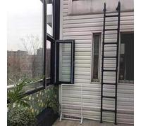 Heavy Duty Emergency Egress Ladder for Window Well，Home High Loft Attic Bed Step Ladders for Indoor Outdoor Climladders - Wrought Iron Emergency Fire Climladder/2.4M/8Ft/94In