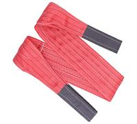 Heavy Duty Endless Round Sling Strap 11023lb Capacity 6.56ft Length Polyester Load Lift Rigging Lifting Strap for Construction Marine Industrial Use Red Color