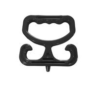 Heavy Duty Ergonomic Grocery Bag Handle Holder with Comfort Grip Supports Up to 100 Pounds Durable Plastic Tool for Carrying Shopping Bags and Buckets (B, One Size)