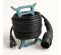 Heavy Duty EV Extension Cord Wrap - Cable Organizer for Electric Vehicle Charging Cables | Durable Handle Strap for Type 2, Tesla, and Home EV Chargers | Waterproof & Tear-Resistant Storage