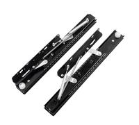 Heavy-Duty Extendable Folding Slide Rail Set for Countertop Lift Tables - Side-Mount Design for Desks, Workbenches, and Dining Tables - Easy Installation