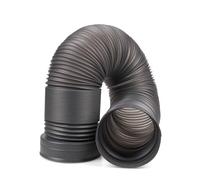 Heavy Duty Extendable PVC Vent Hose (1.5-4Meters) - Universal Flexible Exhaust Duct for Range Hood, Bathroom Heater, Dryer & HVAC Ventilation(ID120mm-300cm/9.8ft)