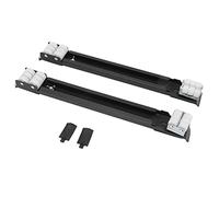 Heavy Duty Extensible Appliance Roller Universal Wheels Base 300KG Load Bearing Furniture Slider for Washing Machine Refrigerator Cabinet Iron Nylon Silicone 45cm to 70cm (Black)