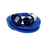 14 Metres Extension Lead 240V 2.5mm Cable with 32 Amps Plug and Socket IP44 Rated EN30609 Heavy Duty Cable