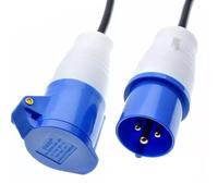 Heavy Duty Extension Lead,3M Heavy Duty 16A 230V Mains Hook Up Cable Camping Extension Lead Mains Power Cable for Caravan Campervan Motorhome Accessories (3M)