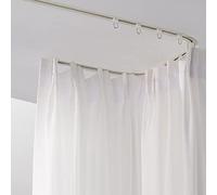 Heavy Duty Extra Long Hidden Curved Curtain Track - Recessed Ceiling Rod for Bay Windows, Showers & Room Dividers - Easy to Cut, Perfect for Custom Installations