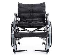 Heavy Duty Extra Wide Transport Mobile Wheelchair for Obese People Chrome e Portable Folding Medical Manual Wheelchair Load 360 Lbs - 56cm Seat Width