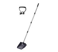 Heavy Duty Eye Anti Kinked Cleaner Tool with Pendant Teeth 10" Wide Depression Head Efficient Fertilizer Removal Rustless Steel Chicken Fertilizer Cavity