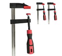 Heavy Duty F Clamp Bar - 80Mm X 300Mm, Quick Slide | Building Long Adjustable, Multi Purpose Gripping, Clamping Tool, for DIY Projects | Non Slip Grip Pads, Home & Workshop Use New