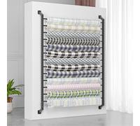 Heavy Duty Fabric Roll Storage Rack, Adjustable Metal Organizer for Vinyl, Leather, Wallpaper & Window Film - Holds 12 Rolls for Commercial Use