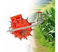 Heavy-Duty Farm Seeder Tractor-Attachable, 3-Point Hitch Mounted Grain Drill with 8 Seed Plates, Seed Drill Adjustable Spacing/Depth, for Soy Peanut Corn Cotton Soybean