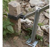 Heavy-Duty Fence Post Puller - High-Leverage T Post Remover Tool with Stable Base for Stump Removal and Wooden Stake, Ideal for Stock and Chicken Fencing