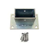 Heavy-Duty Fence Post Support Bracket - Secure Anchoring Base for Deck Concrete and Railing Installation - and Reliable Outdoor Accessory