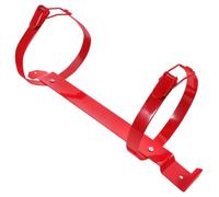 Heavy Duty Fire Extinguisher Mount Holder Wall Bracket 3/4kg | Quick Release Mechanism, Adjustable Iron Design, Red Finish, for Wall Surfaces, Hallway Mounting and Car