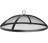 Heavy Duty Fire Pit Spark Screen Cover Accessory, 30In Easy-Opening Patio Round Fire Mesh Screen Guard, Fire Pit Lid Round Cover with Mesh Screen and Handle