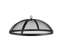Heavy Duty Fire Pit Spark Screen Easy-Opening Fire Pit Lid Round Cover with Mesh Screen and Handle, 20” Diameter