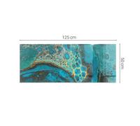 Heavy Duty Fireplace Glass Protector Abstract Organic Pattern Square Rectangular