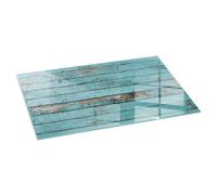 Heavy Duty Fireplace Glass Protector Rustic Planks in a Natural Style 100x50 cm