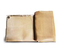 Heavy Duty Fireproof Blanket, 550C Heat Resistant Welding Mat, Rust-Proof Grommets for Sparks & Campfire Safety, Durable Fiberglass Shield for Outdoor Use