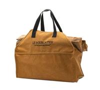 Heavy Duty Firewood Carry Bag for Logs - 60 x 46 x 26 cm 50 L. Extra Large Multi-Purpose Basket, Accessory for Stove, Fireplace Insert or BBQ Fire Pit (Camel)