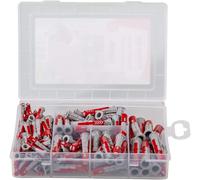 Heavy Duty Fischer Large Assorted Set of Wall Plugs Box of 132 Pieces Raw Plugs