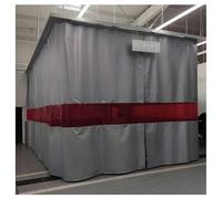 Heavy Duty Flame Retardant Welding Curtain, Red Viewing Window, Industrial Divider Screen for Workshop, 8.2x8.2ft