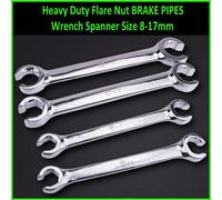 Heavy Duty Flare Nut Brake Pipes Wrench Spanner Set Of 4 Size 8-17mm